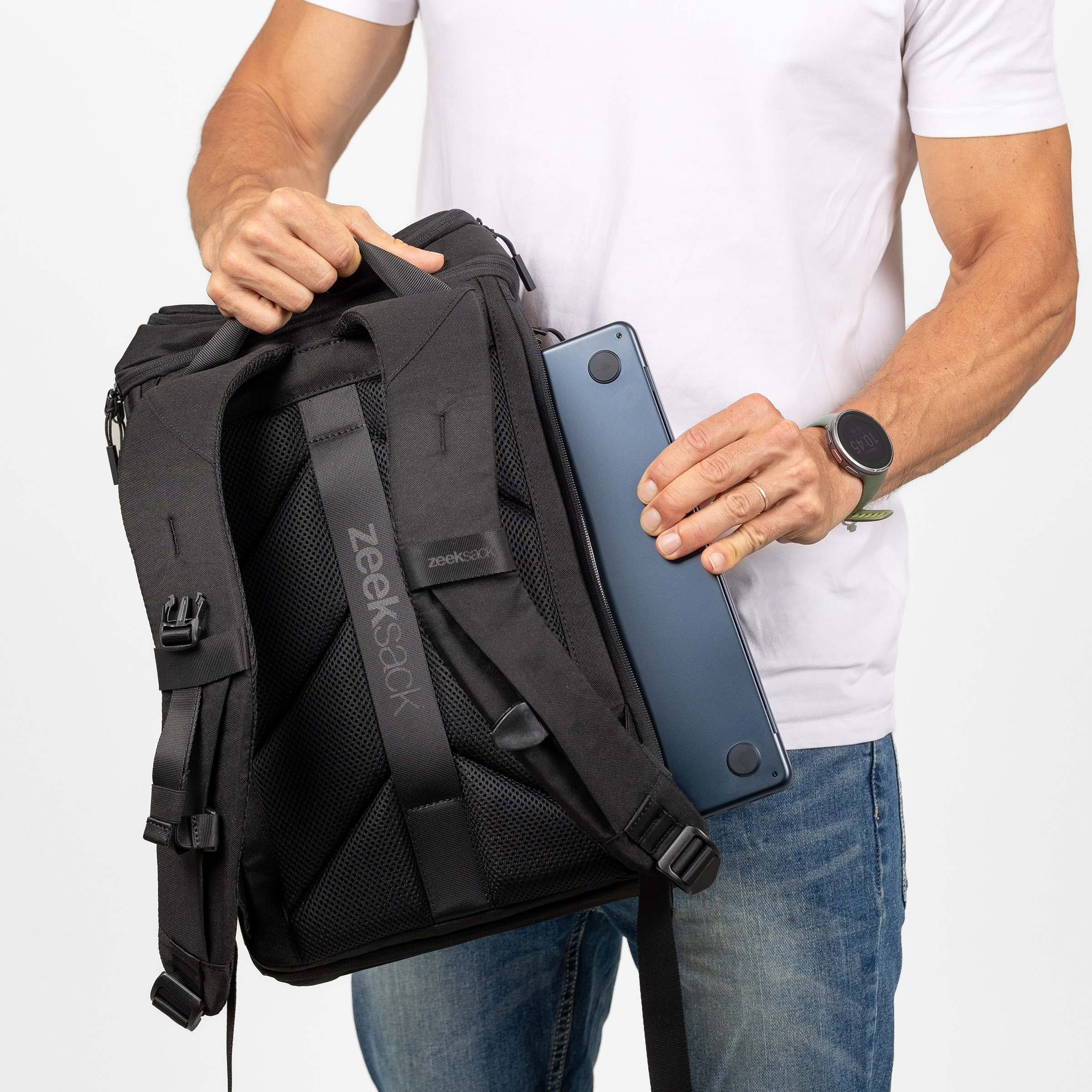 zeeksack med firmalogo - the daypacker