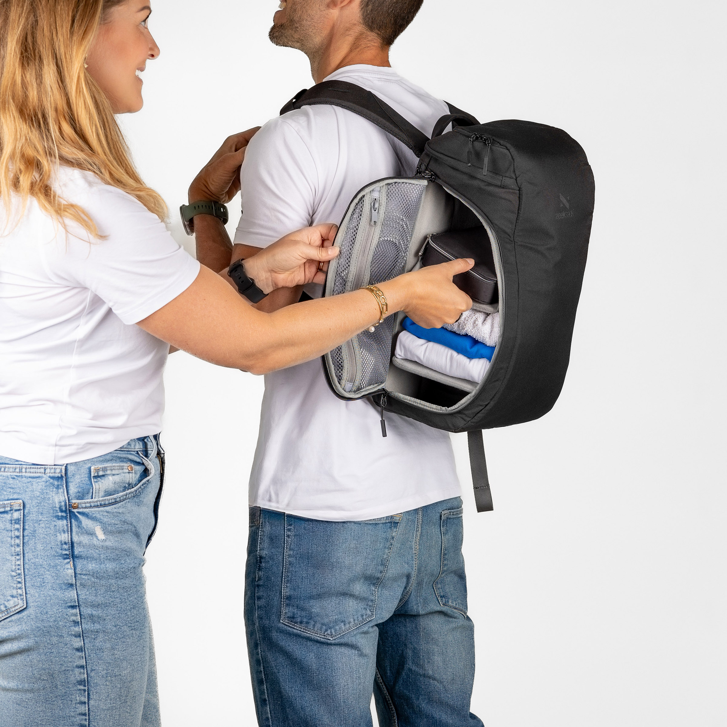 zeeksack med firmalogo - the daypacker