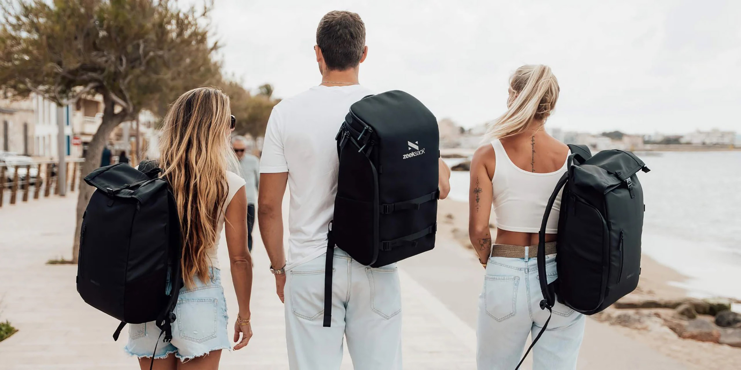 zeeksack med firmalogo