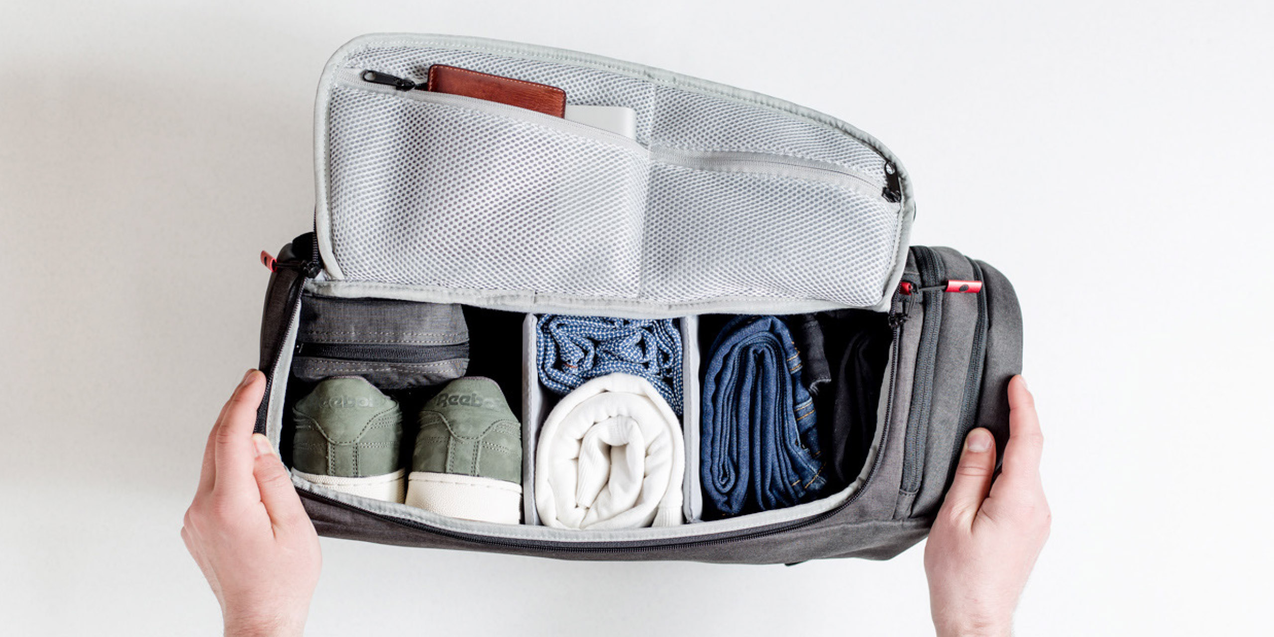 zeeksack med firmalogo
